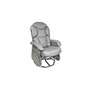 Fauteuil sur billes inclinable berçant et pivotant en cuir de Pel