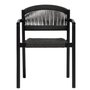 Chaise de cuisine avec bras d'extérieur Naples