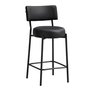 Ensemble de 2 tabourets de bar - Noir