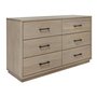 Bureau double 6 tiroirs Vista de Mako