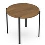 Table de Bout Amisco en Métal et Merisier - 90404-25-46