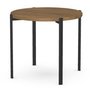Table de Bout Amisco en Métal et Merisier - 90404-25-46