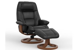 Fauteuil et tabouret pivotants de Fjords-Petit