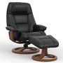 Fauteuil et tabouret pivotants de Fjords-Petit