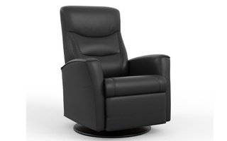 Fauteuil EN CUIR inclinable pivotant berçant motorisé Fjords-Petit