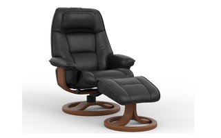 Fauteuil et tabouret pivotants de Fjords-grand