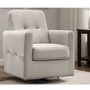 Fauteuil bercant et pivotant en tissu de Elran