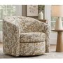 Fauteuil sur billes pivotant en tissu de Elran