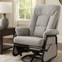 Fauteuil sur billes inclinable berçant et pivotant en tissu de Pel