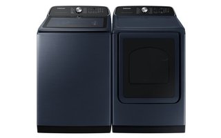 Ensemble laveuse-sécheuse 6,1 pi³ / 7,4 pi³ avec vapeur et Wi-Fi Samsung – WA53CG7155ADA4 – DVE54CG7155DAC