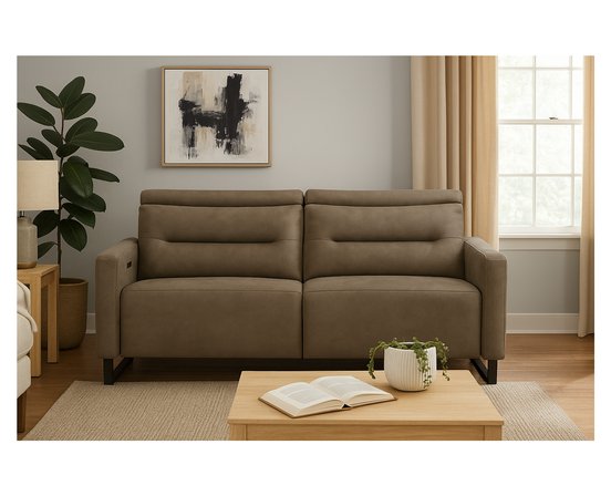 Sofa condo Cleo inclinable motorisé avec appui-Tête motorisé en cuir de Elran
