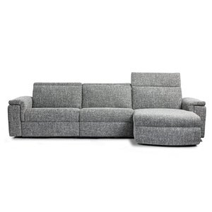 Sofa Chaise inclinable motorisé Zoe en tissu de Elran