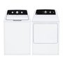 Laveuse 4,4 pi³ à chargement par le haut avec agitateur double action et sécheuse électrique 6,2 pi³ avec cycle SaniFresh GE – GTW334BMRWS-GTX34EBMRWS