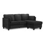 Sofa chaise longue Eva en tissu de Monarch