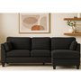 Sofa chaise longue Eva en tissu de Monarch