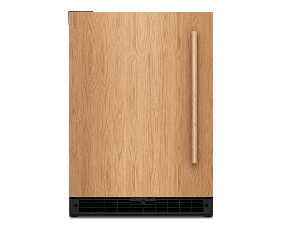 Centre de boissons 24 po avec porte en verre et clayettes à façade en bois KitchenAid - KUBL524SPA