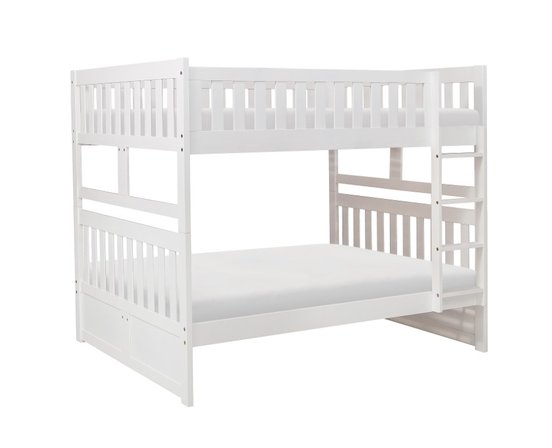 Lit Superposé Double/Double Blanc - B2053FFW-1