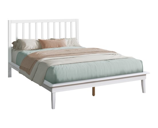 Lit plateforme en Blanc 60 po