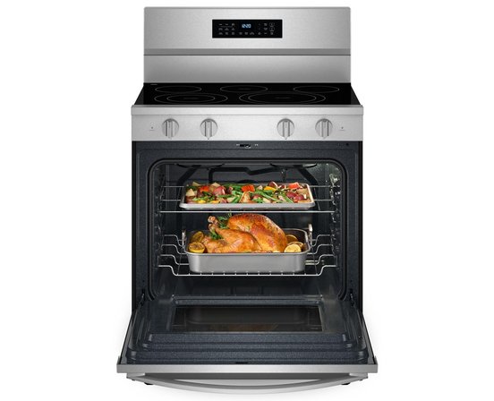 Cuisinière électrique autoportante de 30 po avec technologie de cuisson à air Whirlpool - YWFES7030SZ