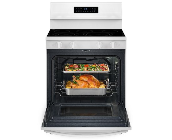Cuisinière électrique autoportante de 30 po avec technologie de cuisson à air Whirlpool - YWFES7030SW