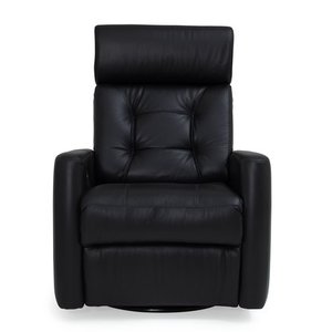 Fauteuil pivotant berçant et motorisé en cuir combo Baltic II de Palliser