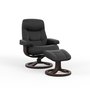 Fauteuil et tabouret pivotants de Fjords-Petit