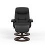 Fauteuil et tabouret pivotants de Fjords-Petit