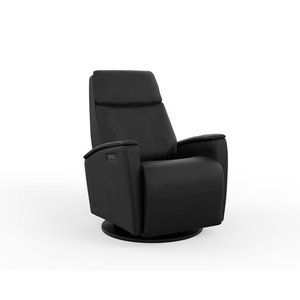 Fauteuil EN CUIR inclinable pivotant berçant motorisé Fjords-Petit