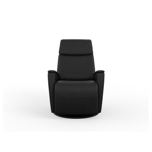 Fauteuil EN CUIR inclinable pivotant berçant motorisé Fjords-Petit
