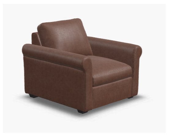 Fauteuil en cuir MADISON ROLL ARM de Palliser