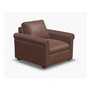 Fauteuil en cuir MADISON ROLL ARM de Palliser