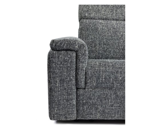 Sofa Chaise inclinable motorisé Zoe en tissu de Elran