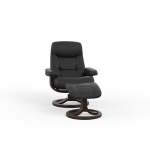 Fauteuil et tabouret pivotants de Fjords-Grand