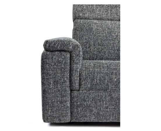 Sofa inclinable motorisé Zoe en tissu de Elran