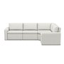 Sectionnel Fixe en tissu de Elran