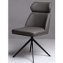 Chaise de cuisine pivotante Gris Charcoal Accent Desing