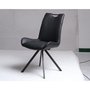 Chaise de cuisine pivotante noir Accent Desing