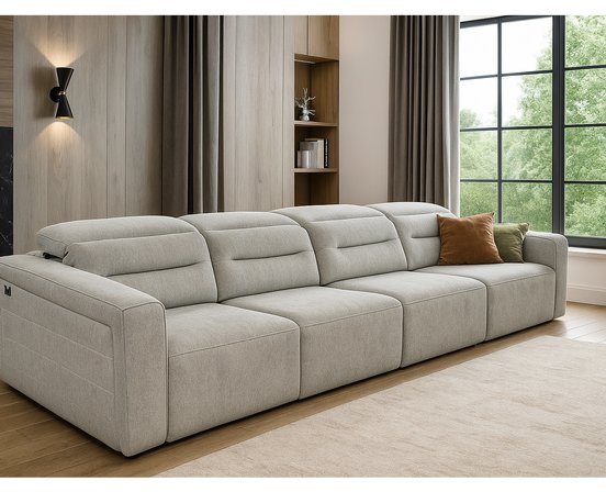 Sofa stationnaire 4 sièges Lugo 3 en 1 de Mobilier Azur
