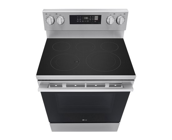 Cuisinière électrique intelligente de 30 po avec fonction Air Fry LG - LREN6323YE
