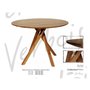 Table de cuisine en bois de Verbois