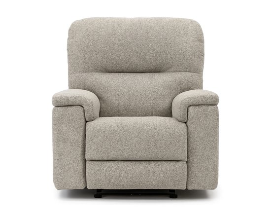 Fauteuil inclinable berçant à billes en tissu Maria de Elran