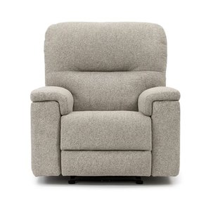 Fauteuil inclinable berçant à billes et pivotant en tissu Maria de Elran