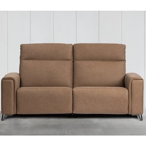 Sofa condo Fabrice motorisé avec appui-tête motorisé en cuir de Elran