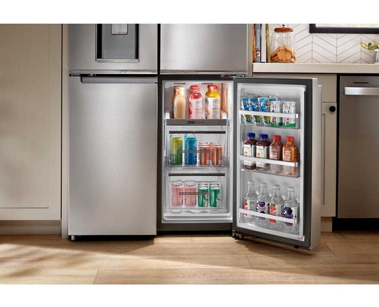 Réfrigérateur à 4 portes à profondeur de comptoir de 36 po avec distributeur de glaçons Whirlpool - WRQC7836RZ
