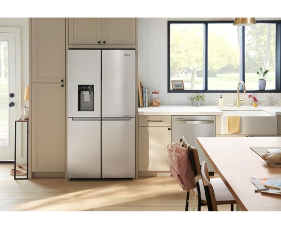 Réfrigérateur à 4 portes à profondeur de comptoir de 36 po avec distributeur de glaçons Whirlpool - WRQC7836RZ