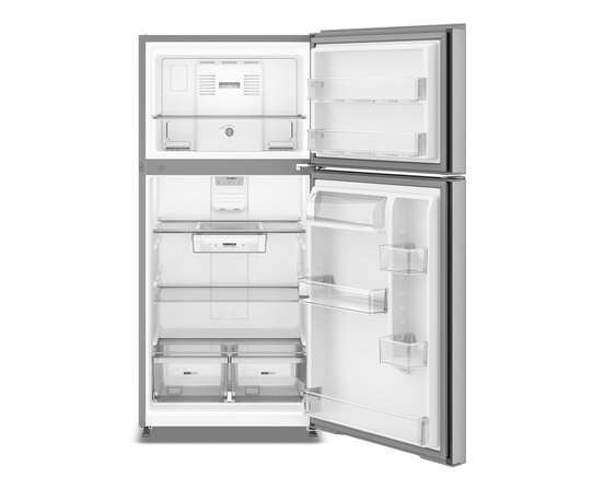 Réfrigérateur à congélateur supérieur de 29,5 po et 19 pi³ avec refroidissement à couverture totale Whirlpool - WRTX5419SZ