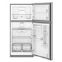Réfrigérateur à congélateur supérieur de 29,5 po et 19 pi³ avec refroidissement à couverture totale Whirlpool - WRTX5419SZ