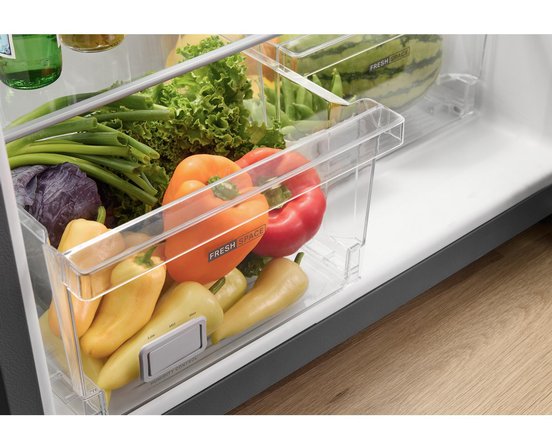Réfrigérateur à congélateur supérieur de 29,5 po et 19 pi³ avec refroidissement à couverture totale Whirlpool - WRTX5419SZ