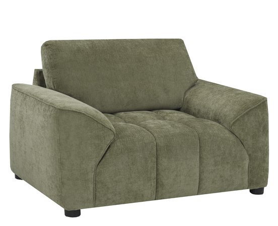 Fauteuil une place et demi en tissu stationnaire de Deco-Style