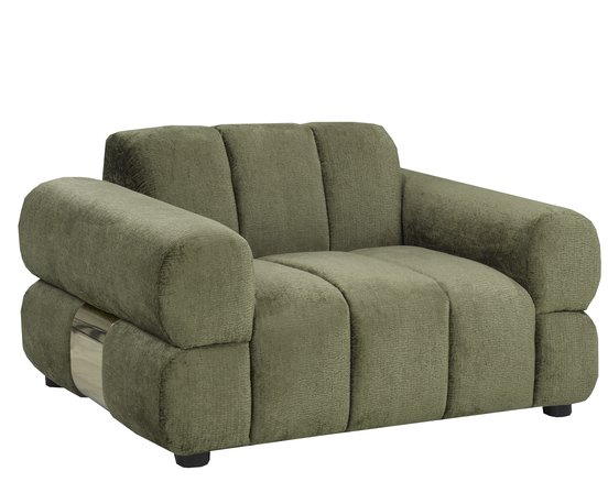 Fauteuil une place et demi stationnaire en tissu de Deco-Style
